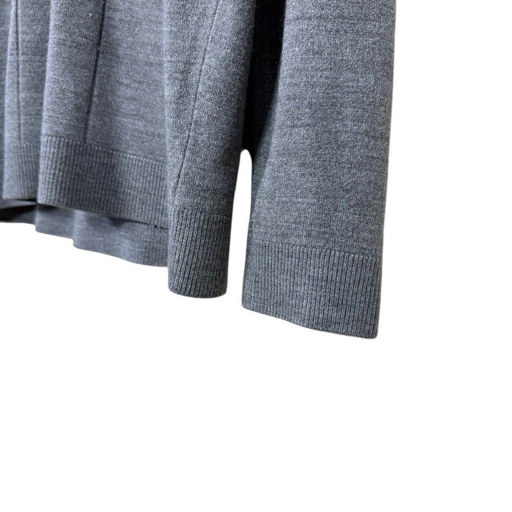 VIA Europa Mens Grey V-Neck Pullover Sweater Size Large - Picture 4 of 7